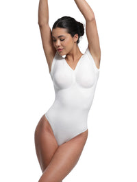 V-Neck Sculpting Tee Bodysuit
