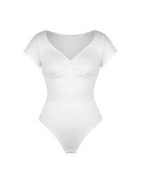V-Neck Sculpting Tee Bodysuit