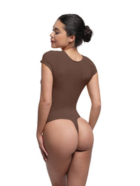 V-Neck Sculpting Tee Bodysuit
