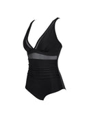 The Sculpting V-Neck Mesh Suit