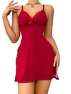 Laced Slit Sleep Dress