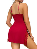 Laced Slit Sleep Dress