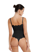 Seamless Laced Thong Bodysuit