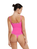 Seamless Laced Thong Bodysuit