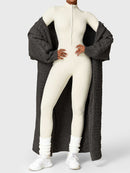 Bella Fleece Long Sleeve Zipper Jumpsuit