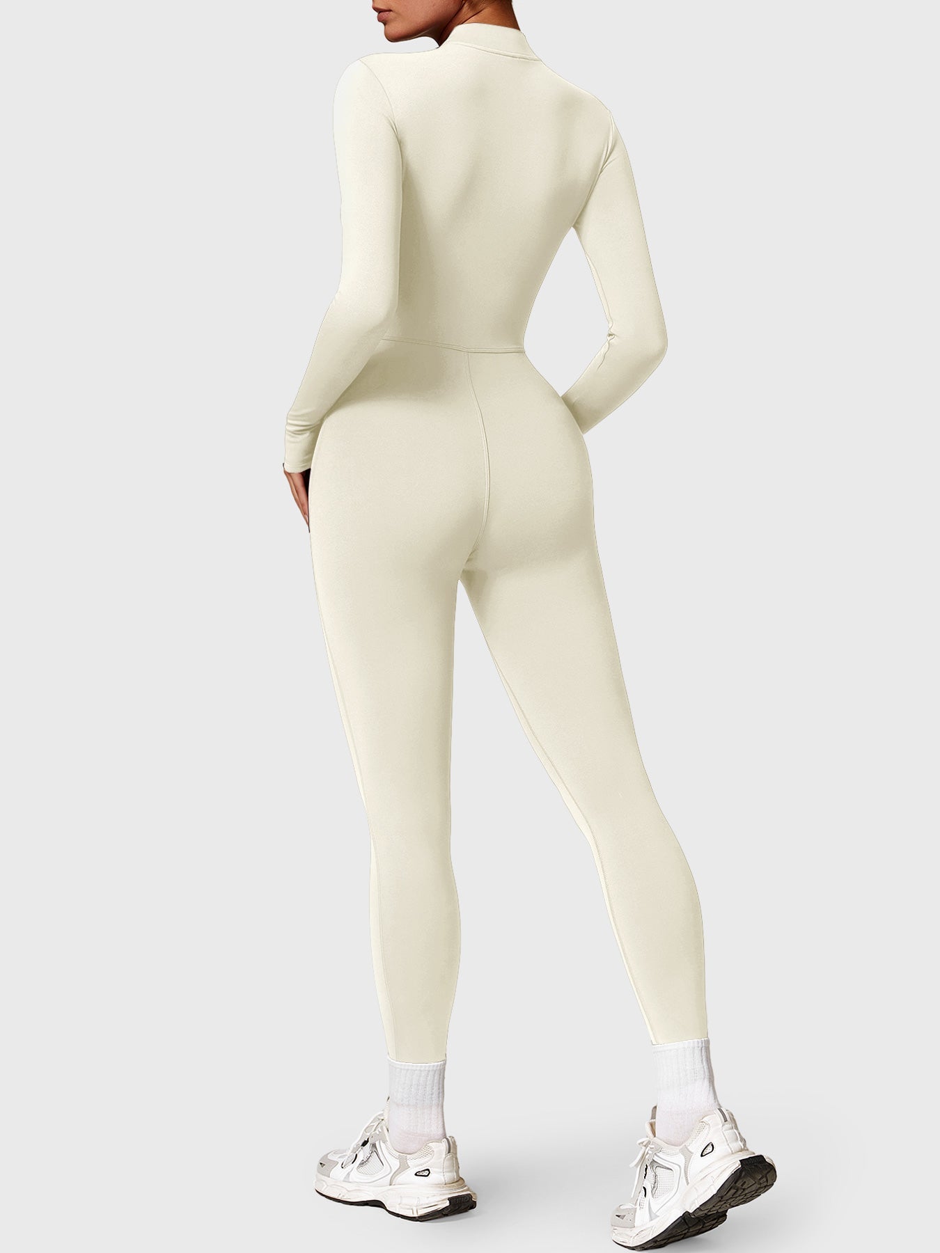 Bella Fleece Long Sleeve Zipper Jumpsuit