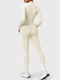 Bella Fleece Long Sleeve Zipper Jumpsuit