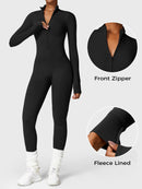 Bella Fleece Long Sleeve Zipper Jumpsuit
