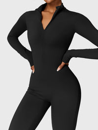 Bella Fleece Long Sleeve Zipper Jumpsuit