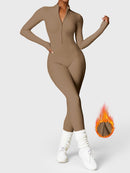 Bella Fleece Long Sleeve Zipper Jumpsuit