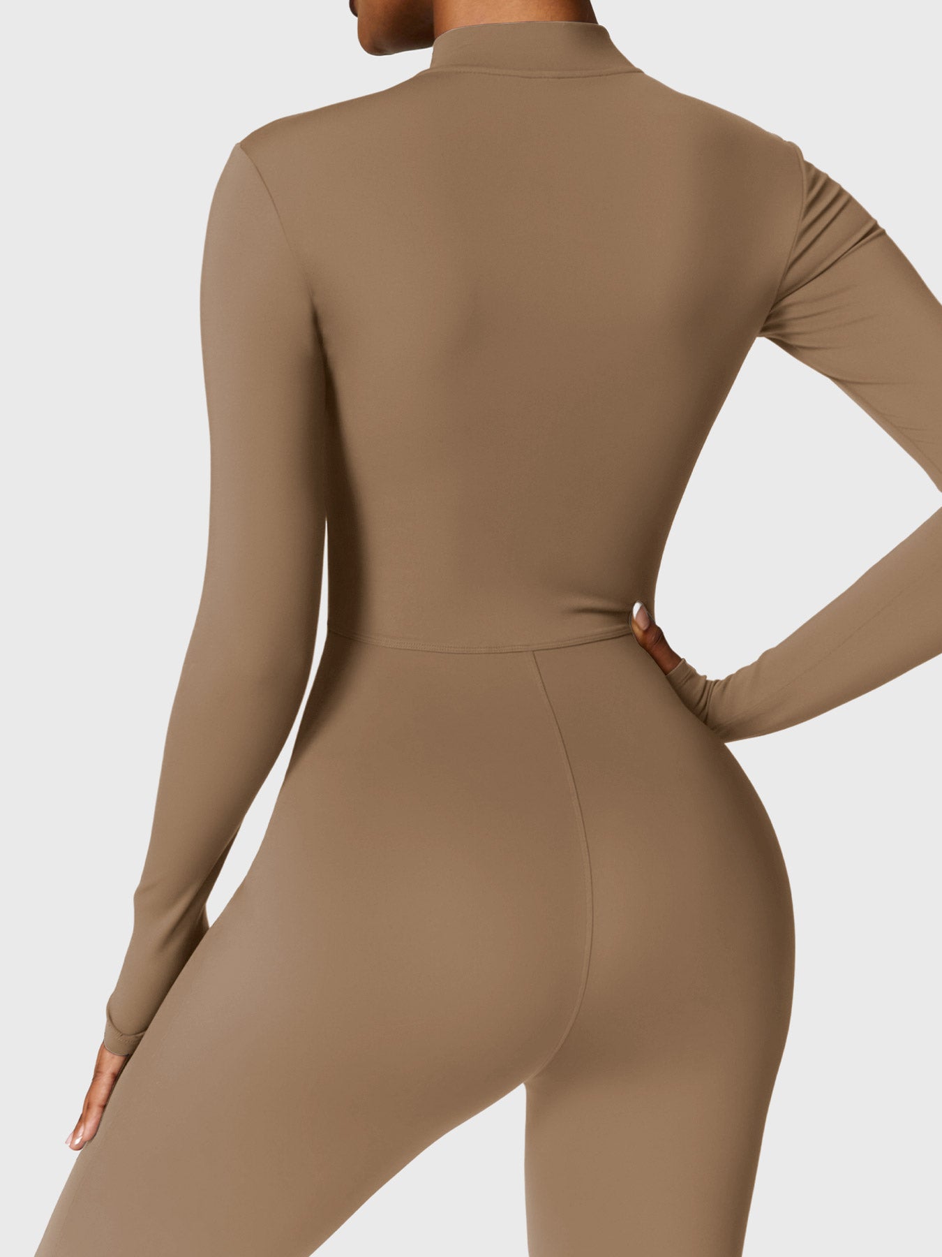 Bella Fleece Long Sleeve Zipper Jumpsuit