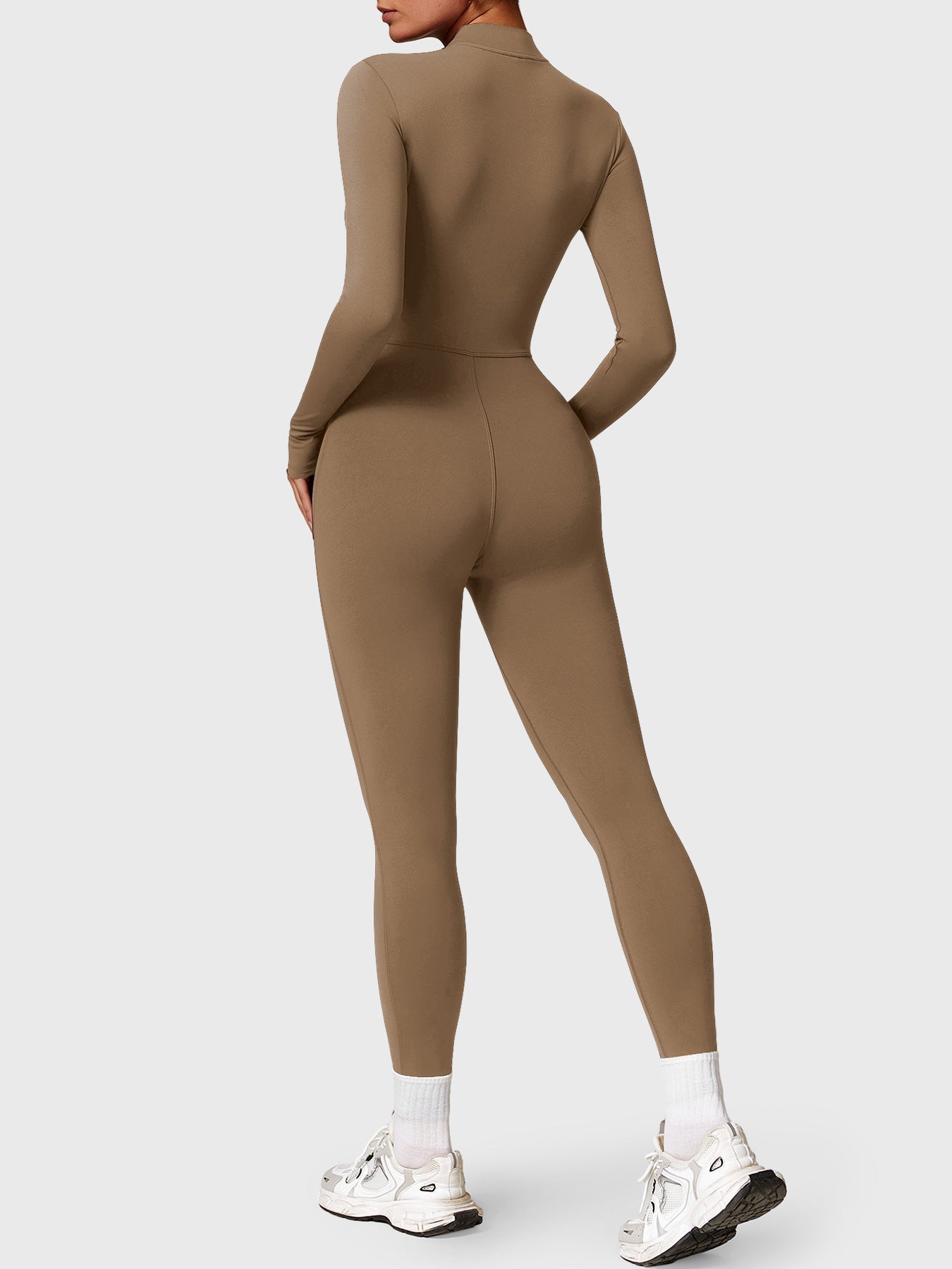 Bella Fleece Long Sleeve Zipper Jumpsuit