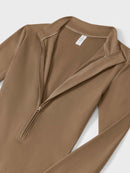 Bella Fleece Long Sleeve Zipper Jumpsuit