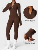 Bella Fleece Long Sleeve Zipper Jumpsuit