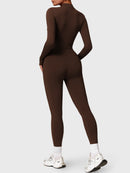 Bella Fleece Long Sleeve Zipper Jumpsuit
