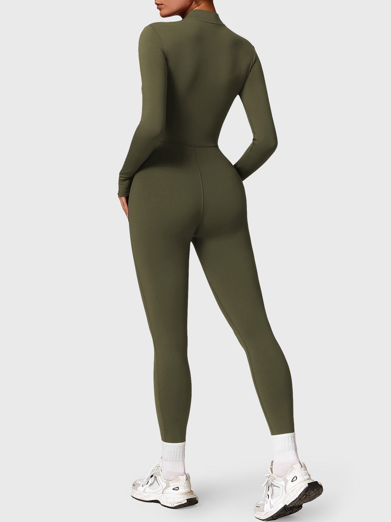 Bella Fleece Long Sleeve Zipper Jumpsuit