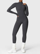 Bella Fleece Long Sleeve Zipper Jumpsuit