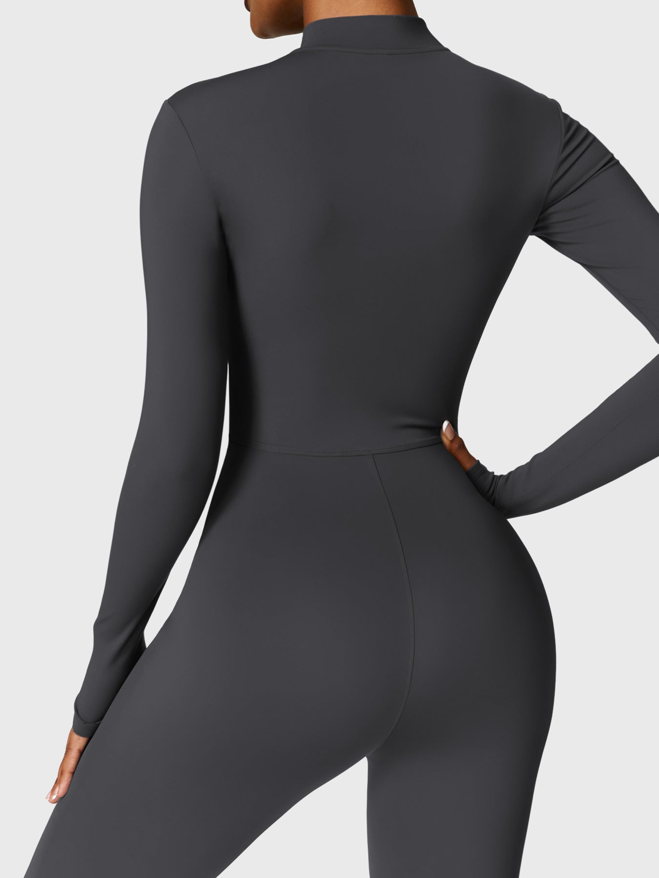 Bella Fleece Long Sleeve Zipper Jumpsuit