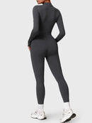 Bella Fleece Long Sleeve Zipper Jumpsuit