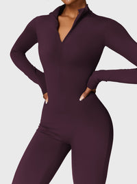 Bella Fleece Long Sleeve Zipper Jumpsuit