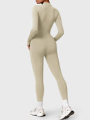 Bella Fleece Long Sleeve Zipper Jumpsuit
