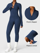 Bella Fleece Long Sleeve Zipper Jumpsuit
