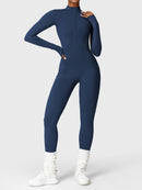 Bella Fleece Long Sleeve Zipper Jumpsuit