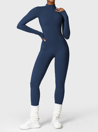Bella Fleece Long Sleeve Zipper Jumpsuit