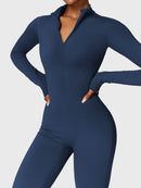 Bella Fleece Long Sleeve Zipper Jumpsuit