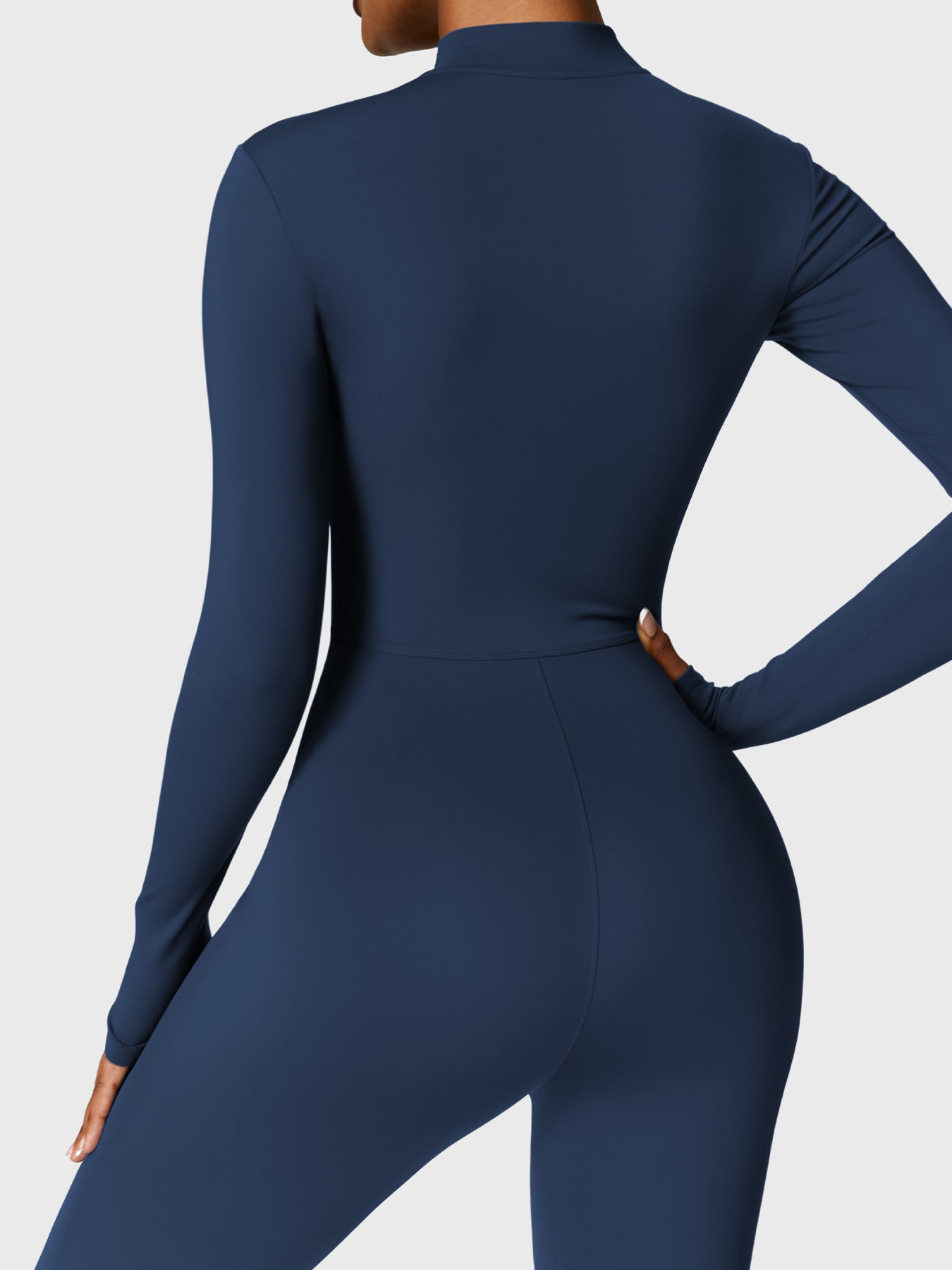 Bella Fleece Long Sleeve Zipper Jumpsuit