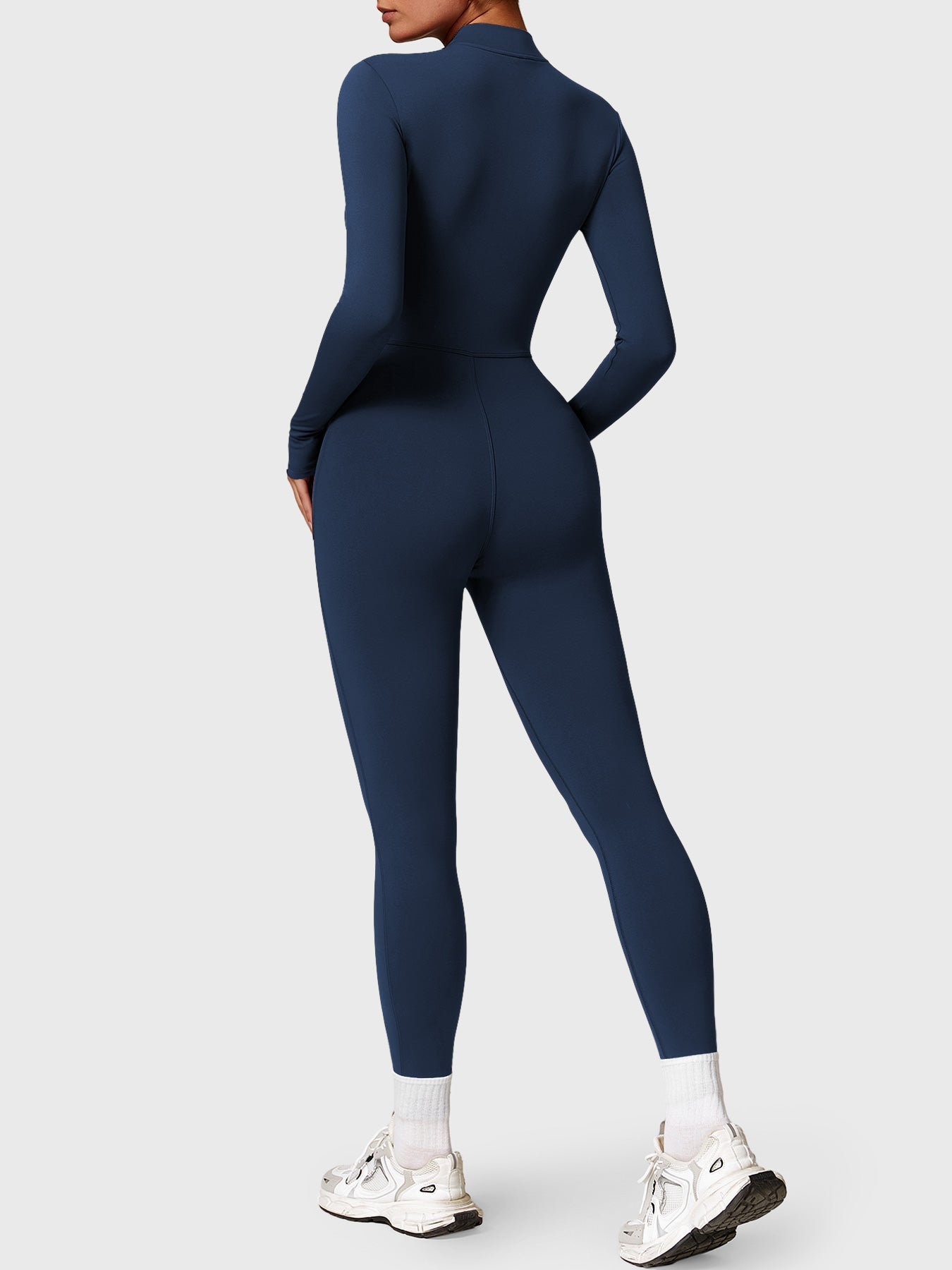 Bella Fleece Long Sleeve Zipper Jumpsuit