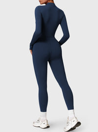 Bella Fleece Long Sleeve Zipper Jumpsuit